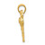14k Solid Polished Open-Backed Flamingo Pendant C2559