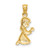 14k Praying Girl Pendant C3737