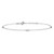14K White Gold Mirror Beaded 9in Plus 1in ext. Anklet ANK191-9