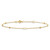 14K Polished Infinity 9in Plus 1in ext Anklet ANK315-9