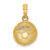 14k Solid Polished Open-Backed Soccer Ball Charm C2652