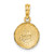 14k Solid Polished Open-Backed Soccer Ball Charm C2652