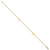 14k Polished Heart 9in Plus 1in ext Anklet ANK143-10