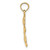 14k Playful Girl w/Cut Out Heart Charm C4016