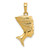 14k 3-D Nefertiti Pendant C3069