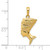 14k 3-D Nefertiti Pendant C3069