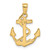 14k Solid Polished Anchor Pendant C2487