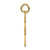 14K Satin and Diamond-Cut Dove Charm C535