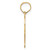 14k Polished Etched Number 9 Pendant AEN09