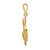 14k Satin Diamond-cut Capricorn Zodiac Charm C473