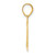 14k Polished Etched Number 11 Pendant AEN11
