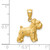 14K Diamond-cut Mini Schnauzer Pendant C4730