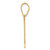 14k Polished Etched Number 1 Pendant AEN01