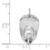 14k White Gold 3-D Large Fireman's Hat Charm A0412W