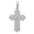 14K White Gold Lace Trim Cross Pendant C4184W