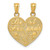 14k BEST FRIENDS Heart Break Apart Pendants C4024