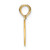 14K Reversible Break apart Mizpah Heart Charm C4456