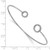 14k White Gold Diamond Circles Flexible Cuff Bangle BM3712-025-WA