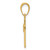 14k Polished Cross Charm C3882