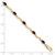 10k Fancy Diamond and Garnet Bracelet BM4493-GA-001-1YA