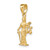 14k 3-D Lady of Justice w/Moveable Scales Pendant C3121