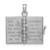 14k White Gold 3-D Holy Bible w/ Lord's Prayer Moveable Charm C3964W