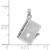 14k White Gold 3-D Holy Bible w/ Lord's Prayer Moveable Charm C3964W