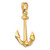 14k 3-D Anchor Pendant C3341