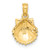 14k Scallop Shell Pendant C3377