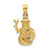 14k Satin and Polished 3-D Snowman Charm C2212