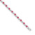 14k White Gold Ruby Bracelet BM4480-RU-W