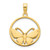 14k Epoxy Butterfly Pendant D5053
