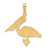 14k Pelican Pendant C3386