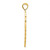 14K w/Rhodium Latin Cross Pendant C4216