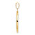 14K Polished Double Heart in Circle Pendant C4831
