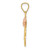 14k Yellow and Rose Gold #1 MADRE Pendant C2988