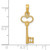 14K Polished 3-D Key Charm C2940