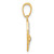 14K and White Rhodium D/C Stars Pendant C4885