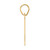 14k Polished Block Number 79 Pendant BN79