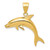 14k Dolphin Pendant C28
