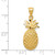 14k Pineapple Charm C138