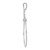 14k White Gold Polished Filigree Heart Charm Holder D1308W