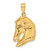 14k Solid Polished Open-Backed Horse Head Pendant C2419