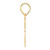 14k Polished Block Number 93 Pendant BN93