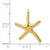 14k Starfish Chain Slide D3362