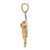 14K Tri-color Diamond-cut Christ Charm D3702