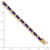 14k Oval Amethyst and Diamond Bracelet BM7147-AM-010-YA