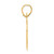 14k Polished Block Number 85 Pendant BN85