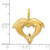 14k Dolphin Heart Pendant C122