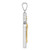 14K Two-tone Polished and Diamond-cut Crucifix Pendant C4966